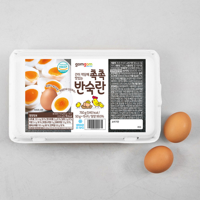 곰곰 촉촉 반숙란 (냉장), 15구, 1개