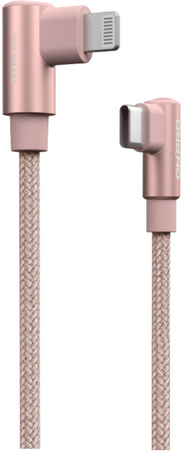 ONPRO USB-C-Lightning PD 30W 快充線 UC-MFICL120G, 120cm, 玫瑰金, 1條