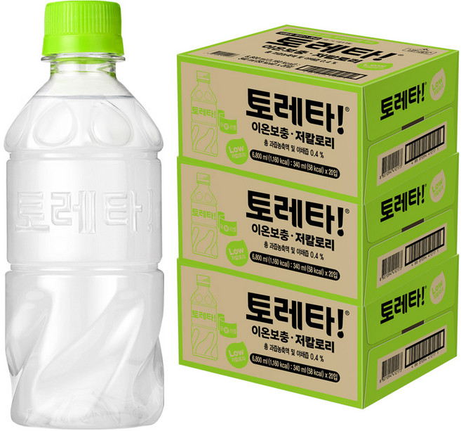 토레타 무라벨 이온음료, 340ml, 60개
