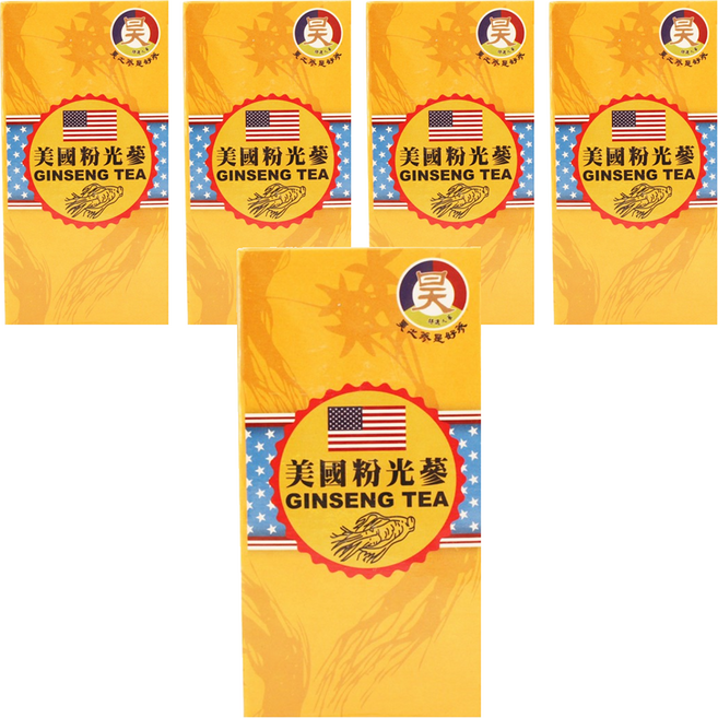昊之蔘 美國粉光蔘茶, 3g, 15入, 5盒