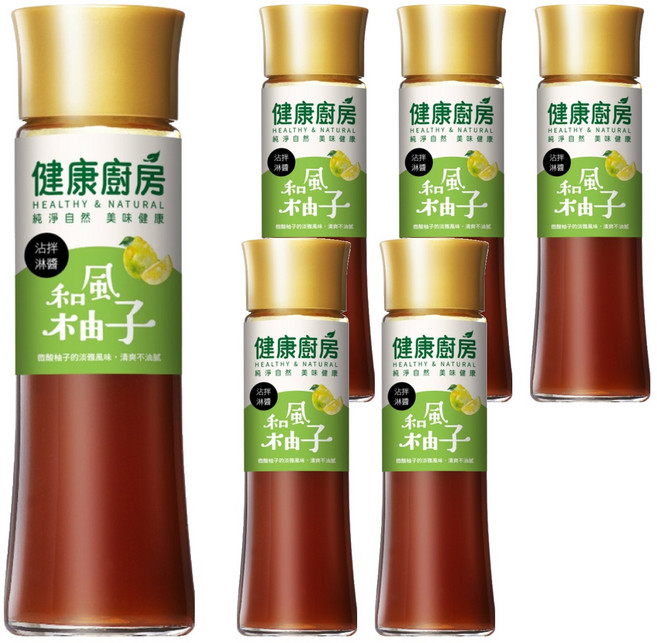 健康廚房 和風柚子拌醬, 200ml, 6瓶