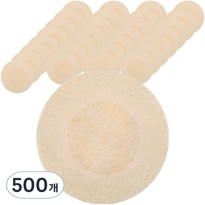 솜데이 원형 초슬림 니플패치 스킨컬러 60mm, 500개