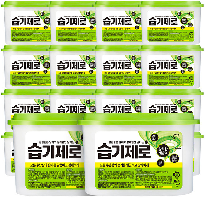 피죤 습기제로 제습제 본품, 275g, 18개