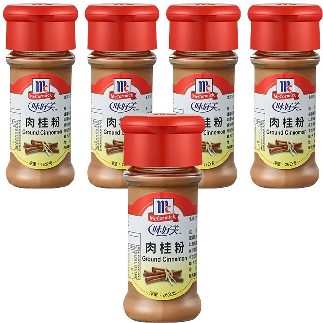 McCormick 味好美 調味料 肉桂粉, 26g, 5瓶
