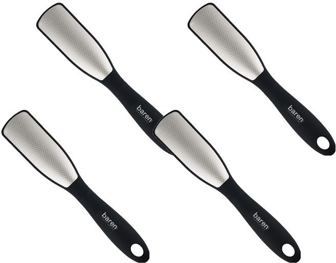 바렌 양면 스테인레스 발각질제거기, 1개입, 4개