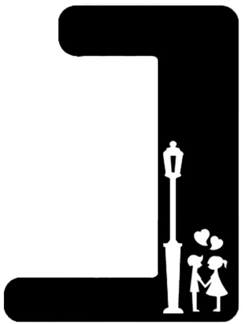 홈코코 1개용 스위치커버 가로등, 블랙