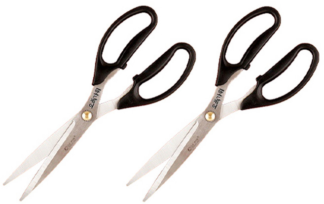 오복가위 양손형 식가위, 혼합색상, 2개