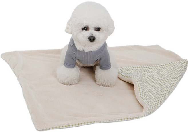 레드퍼피 반려동물 폴라리 블랭킷 담요, 소프트베이지, 1개