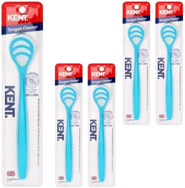 켄트 혀 클리너 블루, 5개