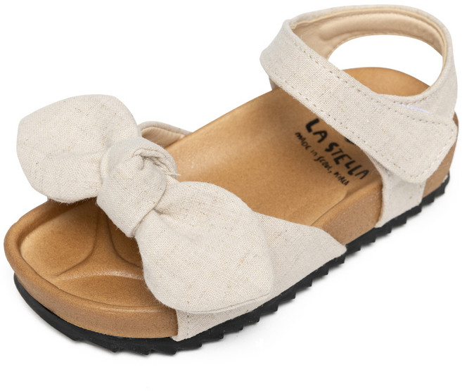 라스텔라 여아용 소프트 쿠션 리본 데미안 샌들