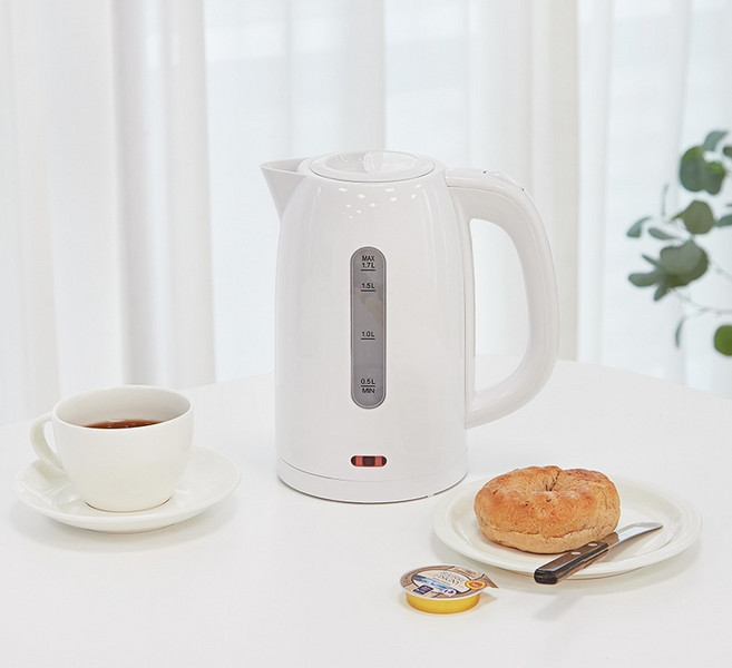 홈플래닛 데일리 무선 전기포트 전기주전자 1.7L, KE01320-GS(화이트)