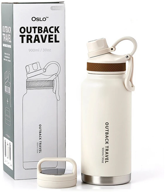 오슬로 아웃백 트래블 텀블러, 아이보리, 900ml, 1개 - 쿠팡
