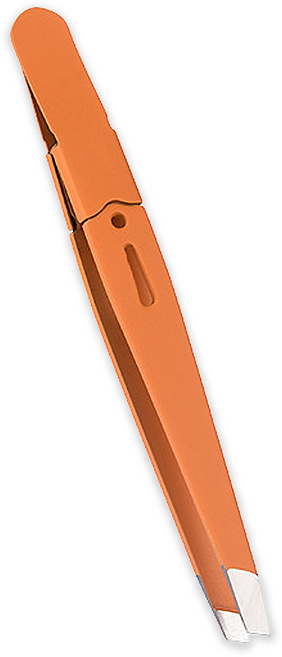 바코젤 눈썹 미용 핀셋 족집게, 오렌지, 1개