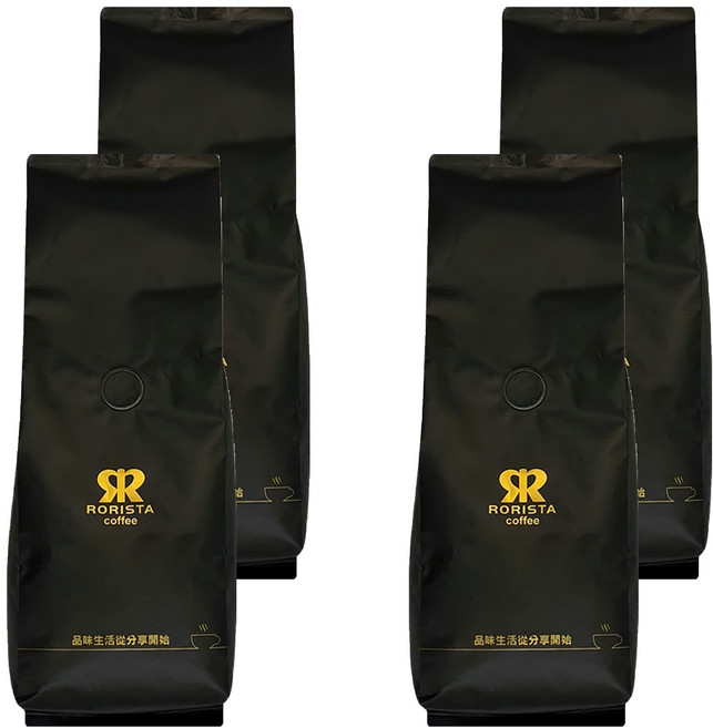 RORISTA 蘿莉絲塔 品味藍山 淺焙 單品咖啡豆, 咖啡豆(無研磨), 450g, 4包