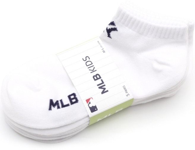 MLB 아동용 로고 발목 양말 5족 세트