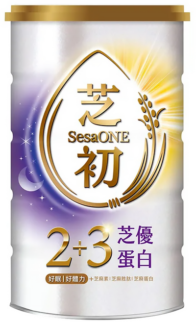 SesaONE 芝初 2+3芝優蛋白 機能芝麻粉, 425g, 1罐