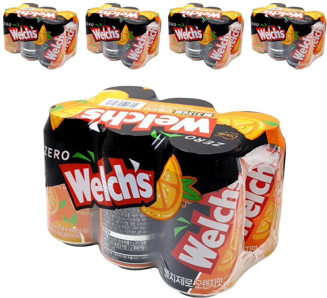 웰치스 제로 오렌지맛, 355ml, 30개