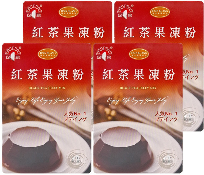 新光洋菜 紅茶果凍粉, 100g, 4盒