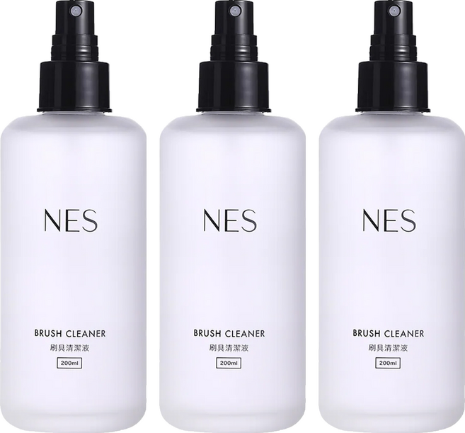 NES cosmetics 恩藝偲 刷具清潔液, 200ml, 3瓶