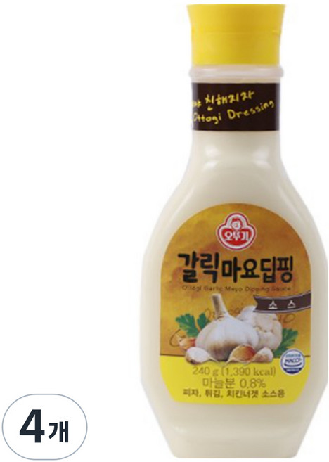 오뚜기 갈릭마요 딥핑소스, 4개, 240g