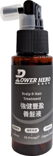 POWER HERO 勁漢英雄 強健豐盈養髮液, 60ml, 1瓶