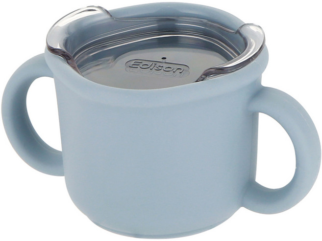 에디슨 국산 프리미엄 실리콘 트레이닝 컵, 블루, 1개, 150ml