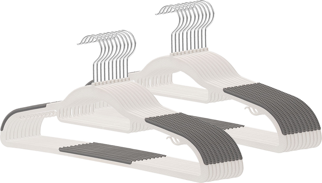 코멧 홈 미끄럼방지 회전형 옷걸이, 그레이, 20개