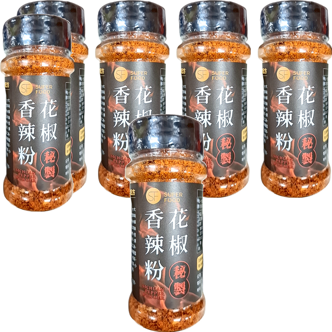 SUPER FOOD 秘製花椒香辣粉, 50g, 6罐