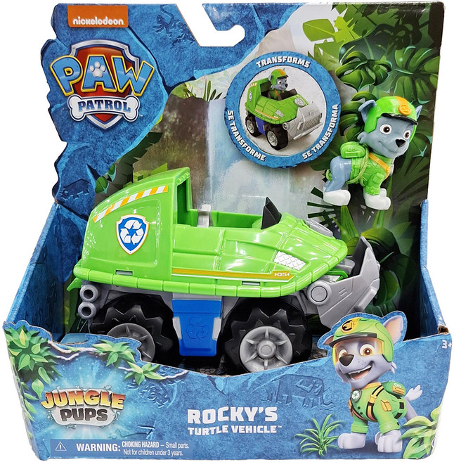 SPIN MASTER 汪汪隊立大功 救援車叢林狗狗, 灰灰 + 烏龜回收車, 1組