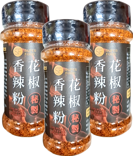 SUPER FOOD 秘製花椒香辣粉, 50g, 3罐