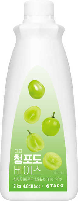 신광식품 타코 청포도 베이스, 2kg, 1개