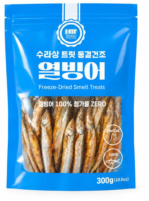 아이핏 트릿 동결건조 간식, 300g, 1개, 열빙어