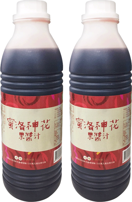 山海經脈 洛神花果醬汁, 800ml, 2瓶