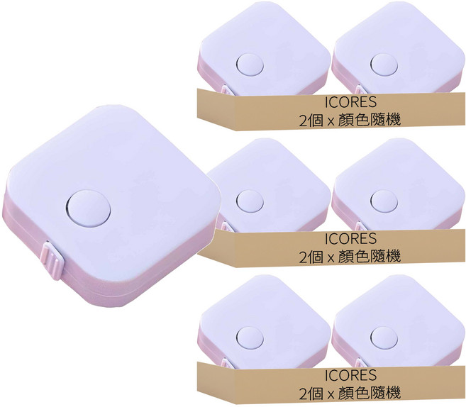 ICores 迷你雙面捲尺 顏色隨機, 1.5m, 6個