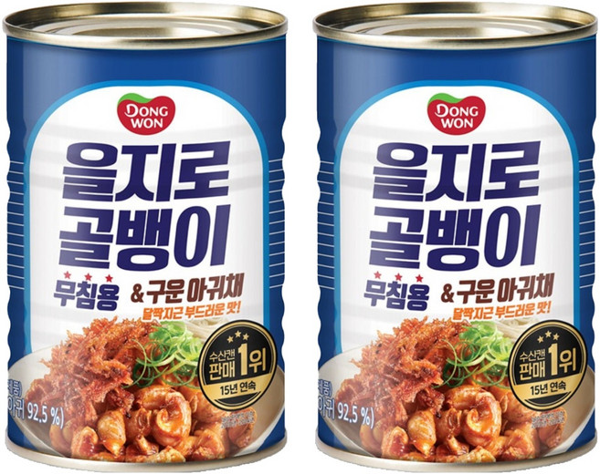 동원 을지로골뱅이 앤 구운아귀채, 300g, 2개