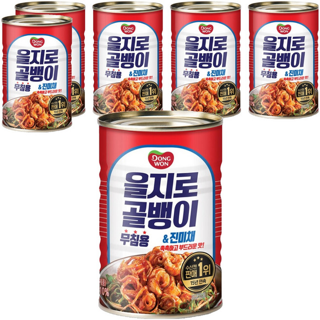 동원 을지로 골뱅이 무침용, 300g, 6개