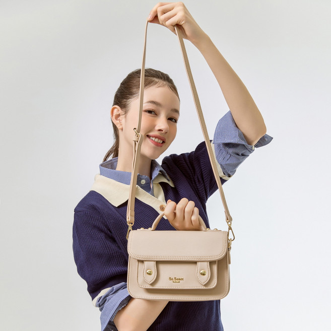 SAINT SCOTT Rosalie 迷你手提包, 奶油色