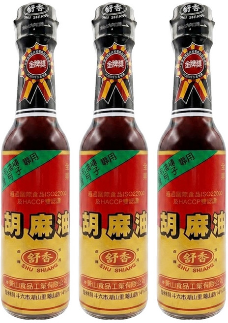 舒香 胡麻油, 220ml, 3瓶