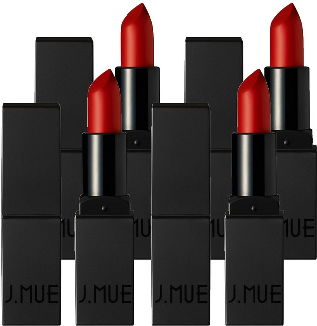제이뮤 마이 디어 립스틱, 4개, 3호 스칼렛레드