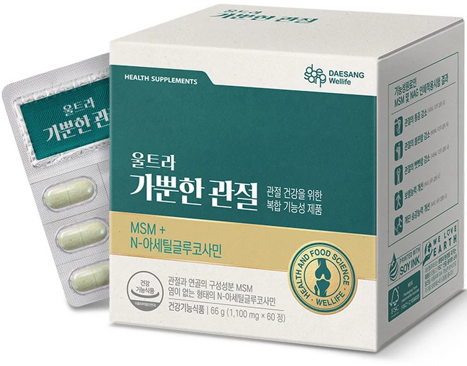 대상웰라이프 울트라 더블업 가뿐한관절, 60정, 1개 - 쿠팡