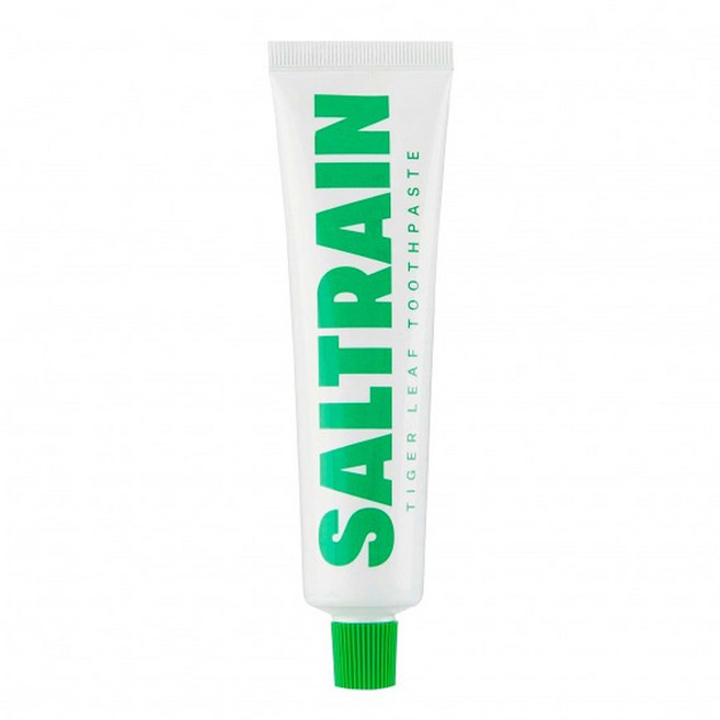 SALTRAIN 積雪草修護灰鹽牙膏 - 綠 100g, 1條