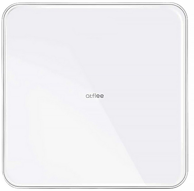 atflee T3數位LED電子體重計, M89050, 白色, 1個