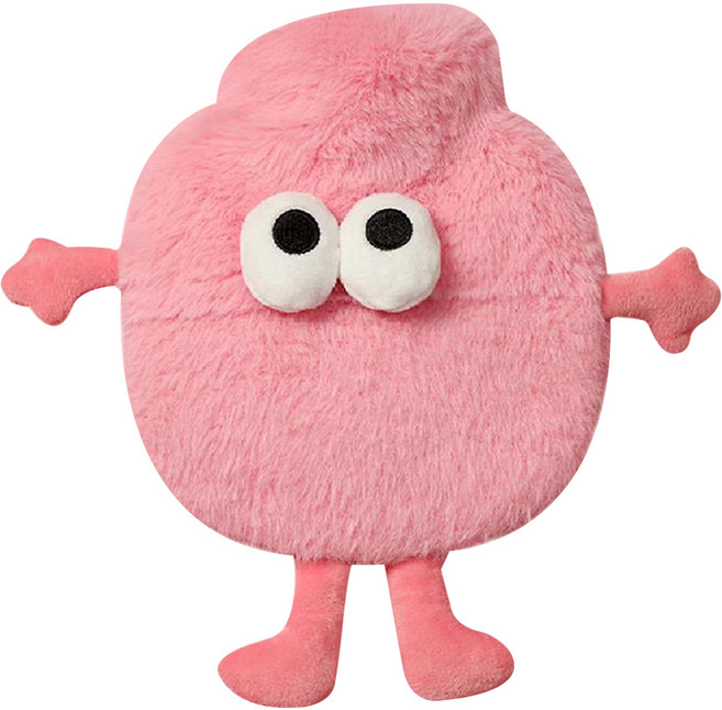 好極行 ins風卡通可愛保暖熱水袋 小粉炭, 1個