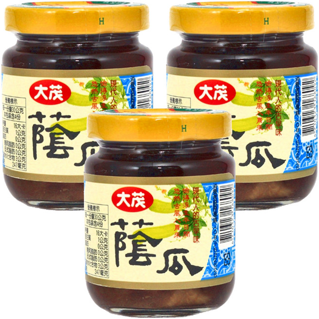 大茂 蔭瓜, 120g, 3罐
