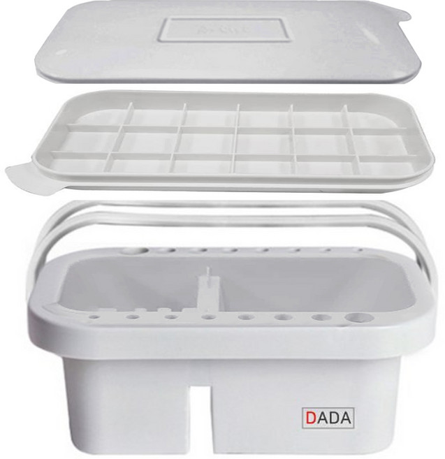 다다 팔레트 수채화 미술물통, 그레이