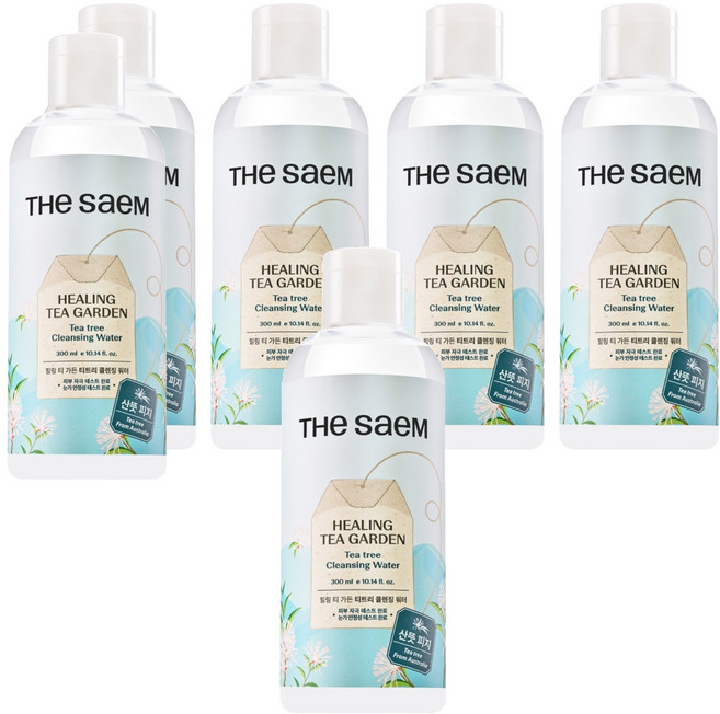 더샘 힐링 티 가든 티트리 클렌징 워터, 300ml, 6개