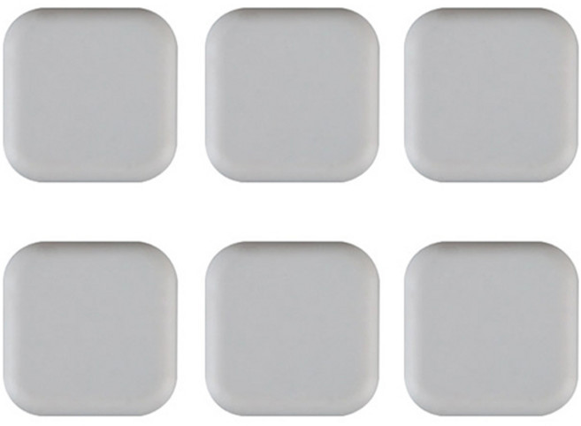 아이끌레 보이드 문콕 보호패드 스퀘어, 그레이, 6개