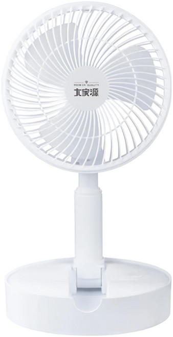大家源 USB折疊風扇 三段風速 折疊收納 居家/戶外適用, TCY-850707, 白色