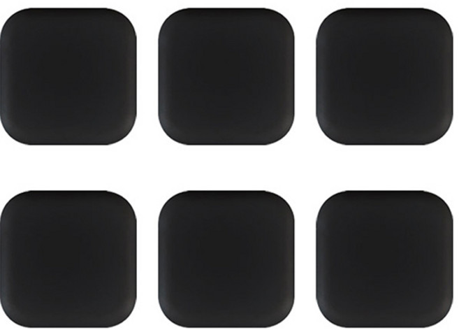 아이끌레 보이드 문콕 보호패드 스퀘어, 블랙, 6개