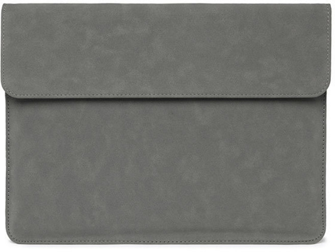 리빙토픽 데일리 레더 노트북 패드 파우치, 진그레이, 1개